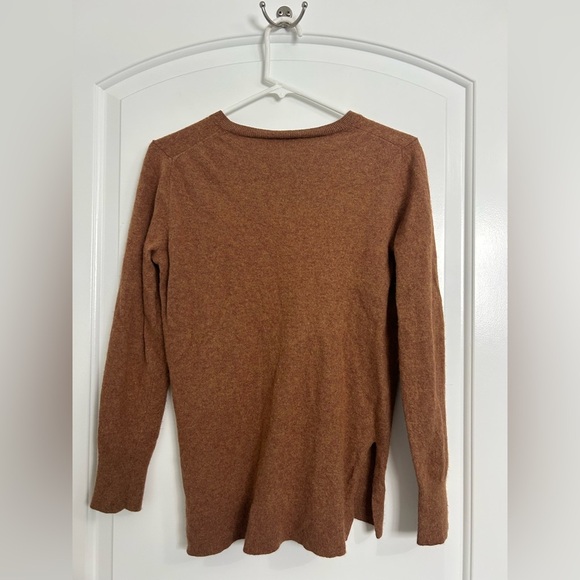 J. Crew Wool-Blend V-Neck Tunic Sweater size small fall preppy cozy - Picture 6 of 9